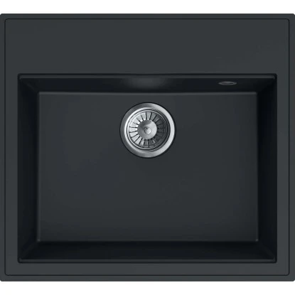 Miló Einbauspüle Granitverbundstoff Luxuria 56 Schwarz 1 Miló Einbauspüle Granitverbundstoff Luxuria 56 Schwarz