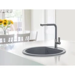 Miló Einbauspüle Granitverbundstoff Olli 51 Grau -Küchenblick Verkaufsgeschäft 5903140018353 30