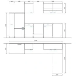 Respekta Winkelküche KBL310WWBSCGKEG 310 X 172 Cm Weiß-Beton Optik 21 Respekta Winkelküche KBL310WWBSCGKEG 310 X 172 Cm Weiß-Beton Optik -Küchenblick Verkaufsgeschäft 5 4384 neu KBL310WWBSCG 04