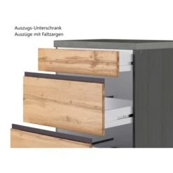 Held Möbel Winkelküche Turin 300 X 240 Cm Wotaneiche-Graphit Ohne E-Geräte -Küchenblick Verkaufsgeschäft 65159 11016600 1130.6310 8