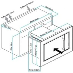 Respekta Premium Küchenzeile GLRP445HESSGKEOES Grifflos 445 Cm Schwarz Eiche NB -Küchenblick Verkaufsgeschäft 7014814 4384 MW800 5