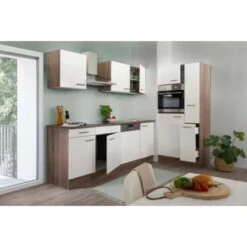 Respekta Küchenzeile Ohne E-Geräte 310 Cm Weiß Seidengl.-Eiche York 14 Respekta Küchenzeile Ohne E-Geräte 310 Cm Weiß Seidengl.-Eiche York -Küchenblick Verkaufsgeschäft 7054026 4384 LBKB310EYW 03