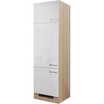 Flex-Well Exclusiv Geräteumbauschrank Abaco 60 Cm Perlmutt Glänzend-Akazie 1 Flex-Well Exclusiv Geräteumbauschrank Abaco 60 Cm Perlmutt Glänzend-Akazie