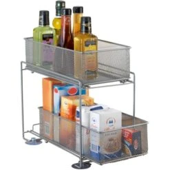 Wenko Schubladenregal 2 Etagen Metall Silber 16 Wenko Schubladenregal 2 Etagen Metall Silber -Küchenblick Verkaufsgeschäft 746248 1068 4