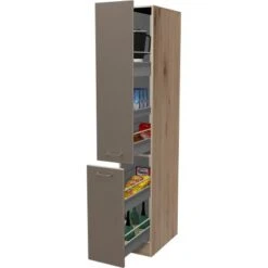 Flex-Well Apothekerschrank 30 Cm Arizona Quarz Cubanit-San Remo Eiche