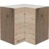 Flex-Well Eck-Oberschrank 60x60 Cm Arizona Quarz Cubanit-San Remo Eiche