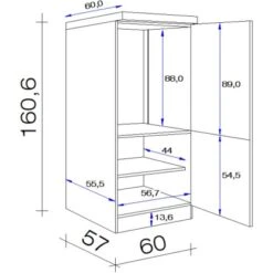 Flex-Well Demi-Geräteumbauschrank 60 Cm Arizona Quarz Cubanit-San Remo Eiche 5 Flex-Well Demi-Geräteumbauschrank 60 Cm Arizona Quarz Cubanit-San Remo Eiche -Küchenblick Verkaufsgeschäft 756420 4051 5 2