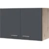 Flex-Well Exclusiv Oberschrank Morena 80 Cm Basaltgrau Matt - San Remo Eiche