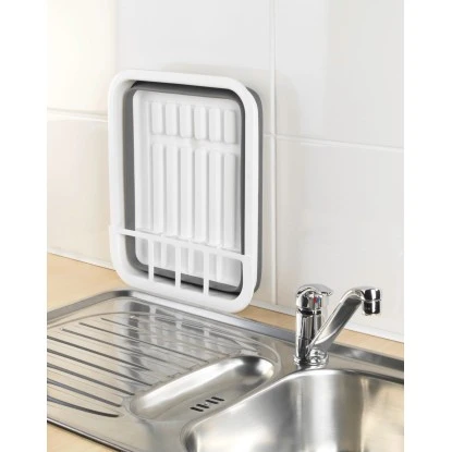 Wenko Geschirrabtropfständer Faltbar Grau/Weiß 4 Wenko Geschirrabtropfständer Faltbar Grau/Weiß – Bild 4