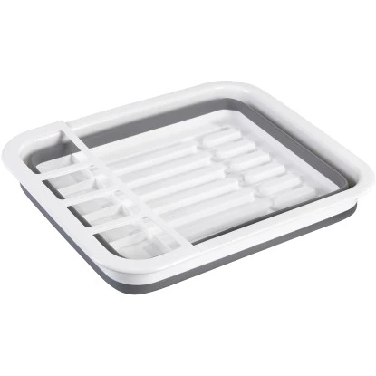 Wenko Geschirrabtropfständer Faltbar Grau/Weiß 6 Wenko Geschirrabtropfständer Faltbar Grau/Weiß – Bild 6