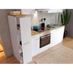 Respekta Küchenzeile KB240WWC 240 Cm Weiß 17 Respekta Küchenzeile KB240WWC 240 Cm Weiß -Küchenblick Verkaufsgeschäft 7666 4384 neu KB240WWCG 03