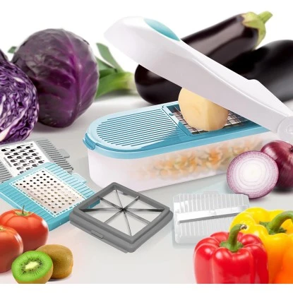 Multifunktion-Gemüseschneider VeggieDicer Blau 1 Multifunktion-Gemüseschneider VeggieDicer Blau
