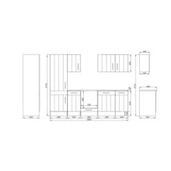 Respekta Premium Küchenzeile Landhaus 280 Cm Lärche Weiß Matt (DAH CH22078IXB) 19 Respekta Premium Küchenzeile Landhaus 280 Cm Lärche Weiß Matt (DAH CH22078IXB) -Küchenblick Verkaufsgeschäft 7854326 4384 3