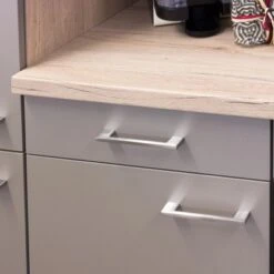 Flex-Well Küchenzeile Arizona 220 Cm Quarz-Cubanit - San Remo Eiche Hell 21 Flex-Well Küchenzeile Arizona 220 Cm Quarz-Cubanit - San Remo Eiche Hell -Küchenblick Verkaufsgeschäft 8020554 4051 CU01