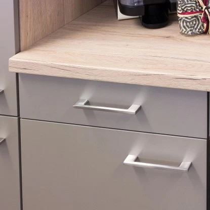 Flex-Well Küchenzeile Arizona 220 Cm Quarz-Cubanit - San Remo Eiche Hell 10 Flex-Well Küchenzeile Arizona 220 Cm Quarz-Cubanit - San Remo Eiche Hell – Bild 10