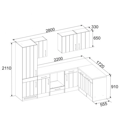 Respekta Premium Winkelküche 280 X 172 Cm Landhaus Lärche Weiß Nachbildung 10 Respekta Premium Winkelküche 280 X 172 Cm Landhaus Lärche Weiß Nachbildung – Bild 10