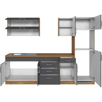 Held Möbel Küchenzeile Sorrento 270 Cm Anthr.-Wotaneiche Ohne E-Geräte 5 Held Möbel Küchenzeile Sorrento 270 Cm Anthr.-Wotaneiche Ohne E-Geräte – Bild 5