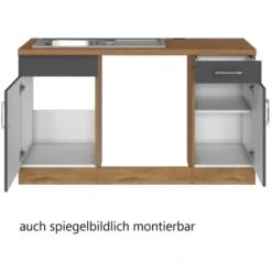 Held Möbel Küchenzeile Sorrento 210/ 270 Cm Anthr.-Wotaneiche O. E-Geräte Winkel -Küchenblick Verkaufsgeschäft 853397 11016600 4