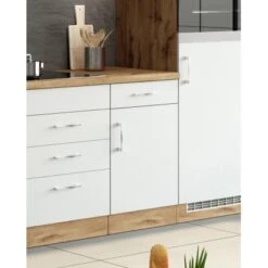 Held Möbel Unterschrank Sorrento 50 X 85 X 60 Cm Tür Schubk. + EL-B. Weiß-Wotan. -Küchenblick Verkaufsgeschäft 853760 11016600 13