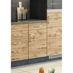 Held Möbel Unterschrank Sorrento 50 X 85 X 60 Cm Tür Schub. + EL-B. Wotan.-Graf. -Küchenblick Verkaufsgeschäft 853764 11016600 12