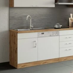 Held Möbel Spülzentrum Sorrento 110 X 85 X 60 Cm Tür Blende Sockel Weiß-W.eiche 24 Held Möbel Spülzentrum Sorrento 110 X 85 X 60 Cm Tür Blende Sockel Weiß-W.eiche -Küchenblick Verkaufsgeschäft 853828 11016600 9