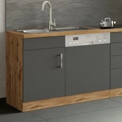 Held Möbel Spülzentrum Sorrento 110 X 85 X 60 Cm Tür Blende Sockel Anth.-W.eiche -Küchenblick Verkaufsgeschäft 853829 11016600 12