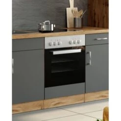 Held Möbel Herdumbau Sorrento 60 X 85 X 60 Cm Nische F. Ofen Anthr.-Wotaneiche -Küchenblick Verkaufsgeschäft 853835 11016600 6