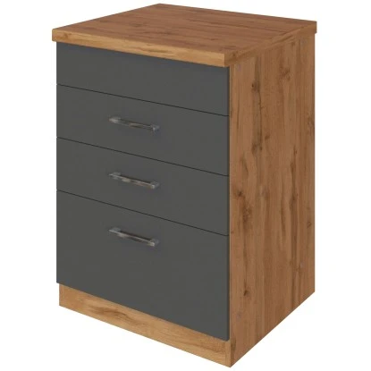 Held Möbel Kochfeldumbauschrank Sorrento 60 X 85 X 60 Cm 2 SK 1 AZ Anthr.-Wotan. 1 Held Möbel Kochfeldumbauschrank Sorrento 60 X 85 X 60 Cm 2 SK 1 AZ Anthr.-Wotan.