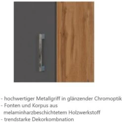 Held Möbel Kühl-Gefrierschrankumbau Sorrento B60x H200x T60 Cm Anthr.-Wotanei. -Küchenblick Verkaufsgeschäft 853910 11016600 5