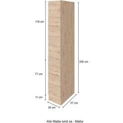 Held Möbel Apothekerschrank Sorrento 30x 200x 60 Cm 2 Ausz. 5 Fäch. Weiß-Wotan. 14 Held Möbel Apothekerschrank Sorrento 30x 200x 60 Cm 2 Ausz. 5 Fäch. Weiß-Wotan. -Küchenblick Verkaufsgeschäft 853930 11016600 4