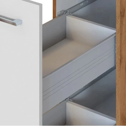 Held Möbel Apothekerschrank Sorrento 30x 200x 60 Cm 2 Ausz. 5 Fäch. Weiß-Wotan. 8 Held Möbel Apothekerschrank Sorrento 30x 200x 60 Cm 2 Ausz. 5 Fäch. Weiß-Wotan. – Bild 8