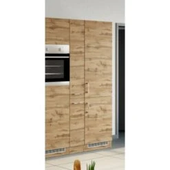 Held Möbel Apothekerschrank Sorrento 30x 200x 60 Cm 2 Ausz. 5 Fächer Wotaneiche -Küchenblick Verkaufsgeschäft 853931 11016600 9