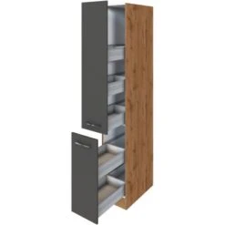 Held Möbel Apothekerschrank Sorrento 30x 200x 60 Cm 2 Ausz. 5 Fäch. Ant.-Wotan. -Küchenblick Verkaufsgeschäft 853933 11016600 3