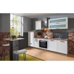 Menke Küchenzeile Artisan Premium 270 Cm Landhaus Artisan-Eiche Nachbildung