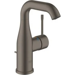 Grohe Einhand-Waschtischbatterie Essence M-Size Hard Graphite Gebürstet