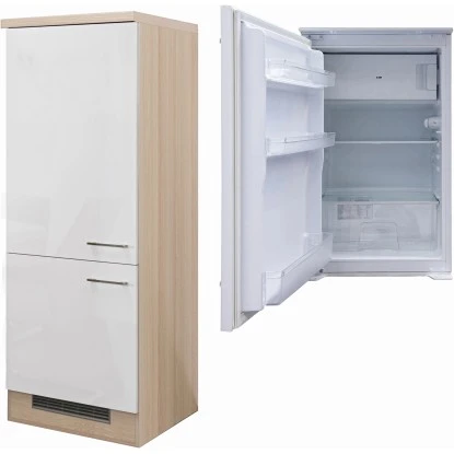 Flex-Well Exclusiv Kühlschrank-Umbau Abaco Mit Kühlschrank PKM KS 120.4A+ EB 1 Flex-Well Exclusiv Kühlschrank-Umbau Abaco Mit Kühlschrank PKM KS 120.4A+ EB