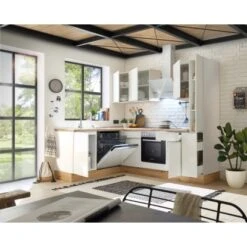 Respekta Küchenzeile Marleen 250 Cm Artisan-Eiche Weiß Winkel -Küchenblick Verkaufsgeschäft 980041 4384 3