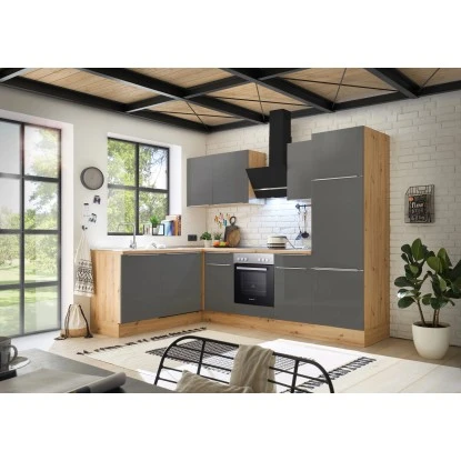 Respekta Küchenzeile Marleen 280 Cm Artisan-Eiche Grau Matt Winkel 1 Respekta Küchenzeile Marleen 280 Cm Artisan-Eiche Grau Matt Winkel