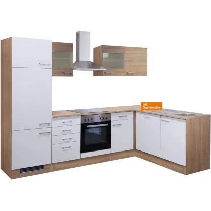 Flex-Well Classic Winkelküche Florida 280 Cm Sonoma Eiche-Weiß 3 Flex-Well Classic Winkelküche Florida 280 Cm Sonoma Eiche-Weiß – Bild 3