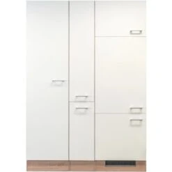 Flex-Well Classic Küchenerweiterung Florida 140 Cm Weiß-Sonoma Eiche Nachbildung