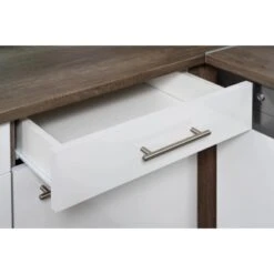 Respekta Winkelküche 280 Cm Weiß-Seidenglanz Eiche-York -Küchenblick Verkaufsgeschäft KBL280EYWS Kuechenzeile 11