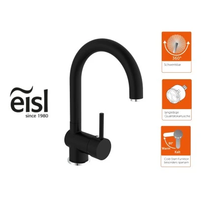 Eisl Spültischarmatur Futura Schwarz-Chrom 3 Eisl Spültischarmatur Futura Schwarz-Chrom – Bild 3