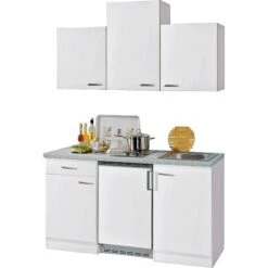 Flex-Well Classic Küchenzeile Wito 150 Cm Weiß 5 Flex-Well Classic Küchenzeile Wito 150 Cm Weiß -Küchenblick Verkaufsgeschäft singlekuechenblock150cm 2